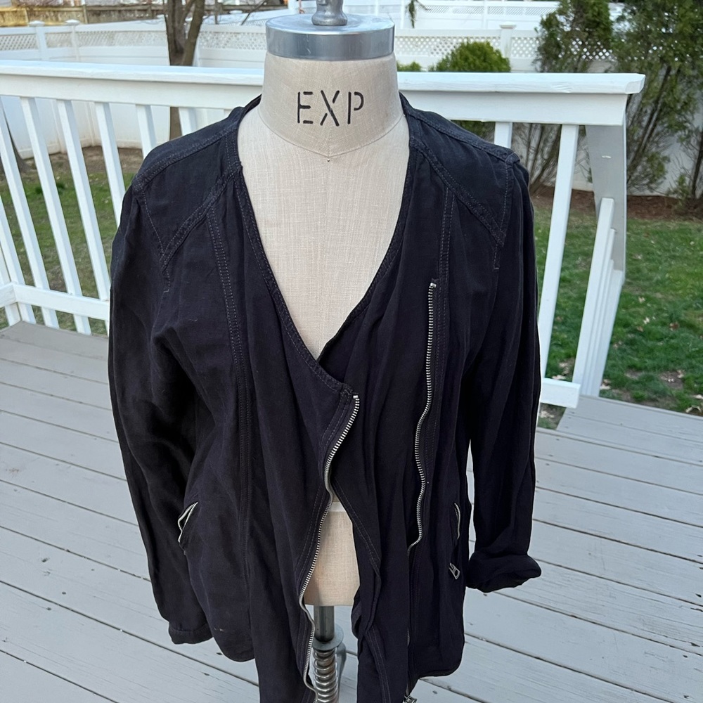 Motorcycle linen jacket